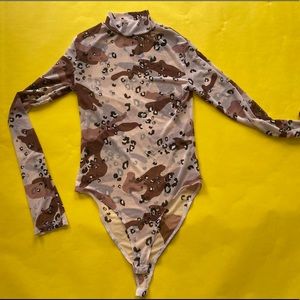 Sheer Camo One-Piece